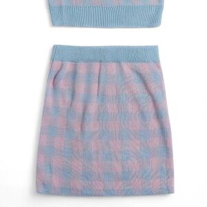 SHEIN checkerboard mini skirt only